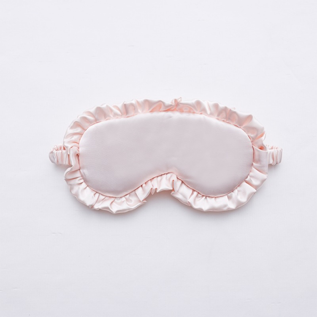 Silk Ruffle Sleep Eye Mask for Better Sleep (Multicolor)