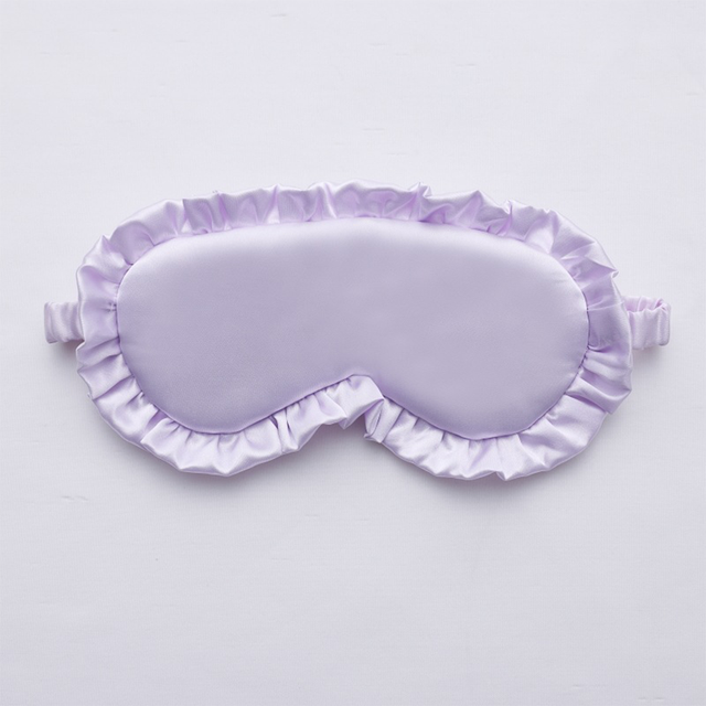 Silk Ruffle Sleep Eye Mask for Better Sleep (Multicolor)