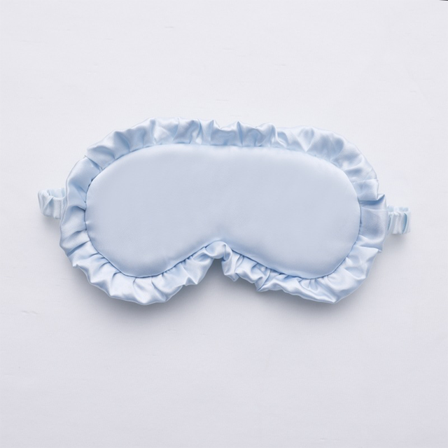 Silk Ruffle Sleep Eye Mask for Better Sleep (Multicolor)